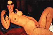 Amedeo Modigliani Reclining Nude with Loose Hair Sweden oil painting artist